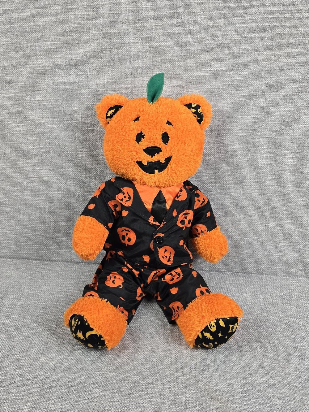 Build A Bear Pumpkin Glow Bear With Suit 2021